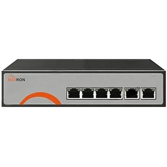 سوئیچ شبکه POE برند مکسرون مدل MSW-3004FPB-2FL-65I